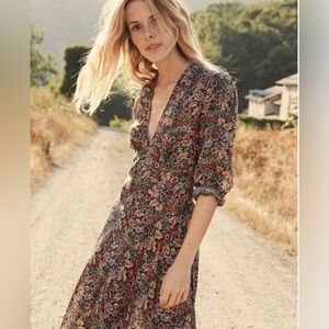 The DÔEN Charleston Dress in Wildberry Thicket Medium